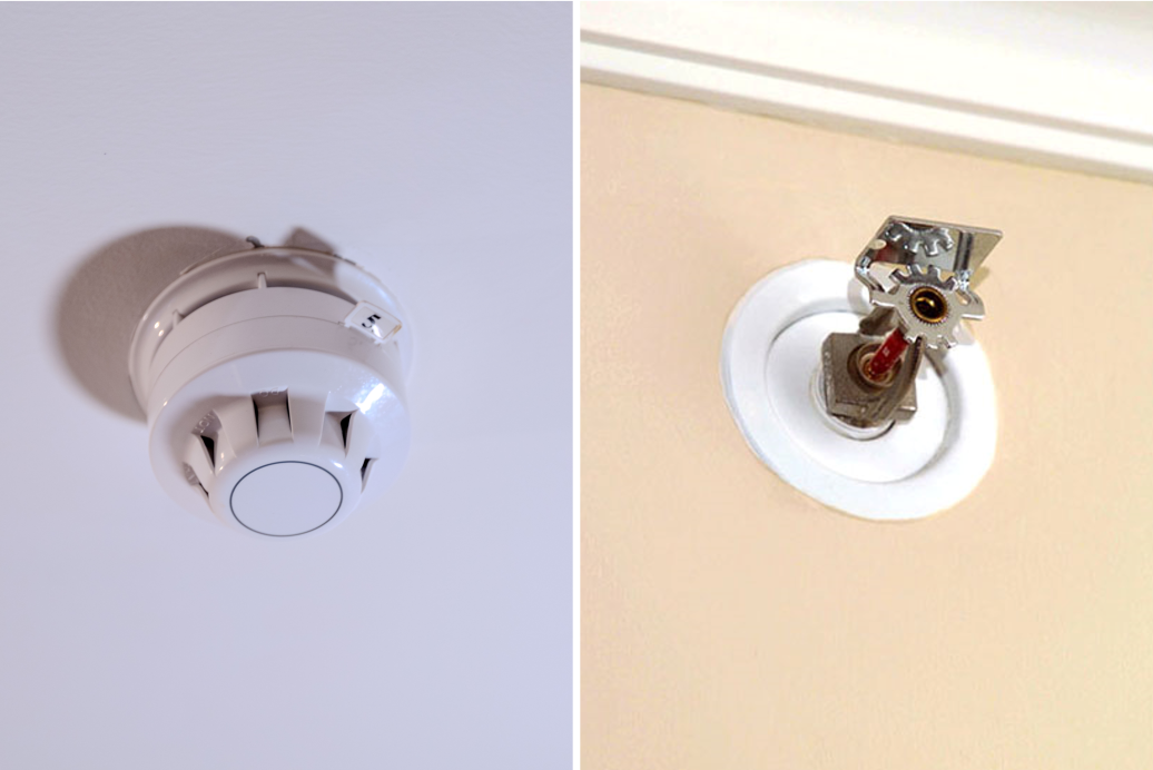 煙霧感應警報器及灑水器